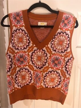 Maeve retro sweater vest